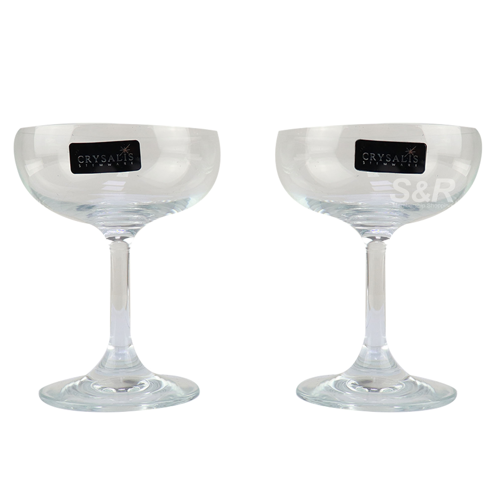 Crysalis Saucer Champagne Wine Glass 2pcs